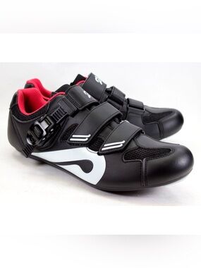 Peloton Cycling Bike Cleats Shoes Unisex EU 42 Mens 9 Womens 11 Black Red White